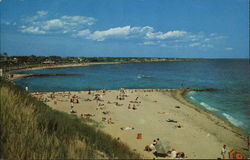 View of Beach Falmouth Heights, MA Postcard Postcard Postcard