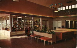 Gift Shop and Lobby, Glass House Restaurant Indiana Postcard Postcard Postcard