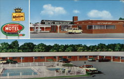 Springdale Motel and Restaurant Postcard