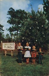 Here Where it is Christmas Every Day Florida Postcard Postcard Postcard