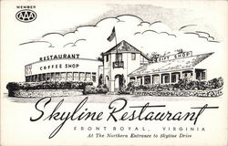 Skyline Restaurant Front Royal, VA Postcard Postcard Postcard