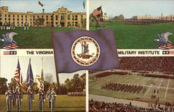 Scenes at The Virginia Military Institute Postcard