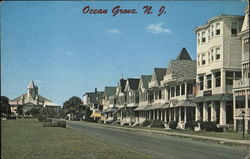 Ocean Pathway on Sunday Ocean Grove, NJ Postcard Postcard Postcard