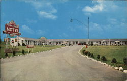 Jefferson Motel, U.S. Hiways 15-17-29 Postcard