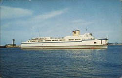 Elongated Automobile-Passenger Ferry "Princess Anne" Postcard