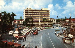 Street Through Town Bridgetown, Barbados Caribbean Islands Postcard Postcard Postcard