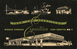 World Famous Fish Grotto No.1 From San Francisco's Exposition Postcard