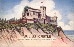 Julius Castle, Telegraph Hill Postcard