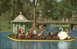 Swan Boats Boston, MA Postcard Postcard Postcard