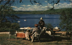 Millerton Lake Picnic Friant, CA Postcard Postcard Postcard
