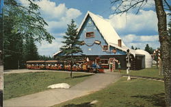 Santa's Village - Santa's Train Postcard