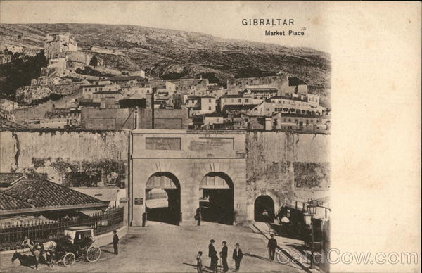 View of Market Place Gibraltar Spain