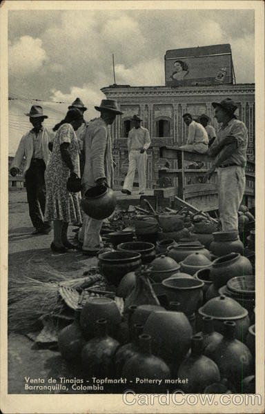 Pottery Market Barranquilla Colombia South America