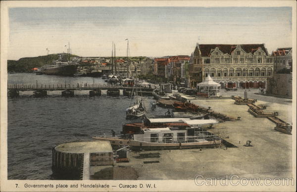 Governments Place and Handelskade Curacao Dutch West Indies