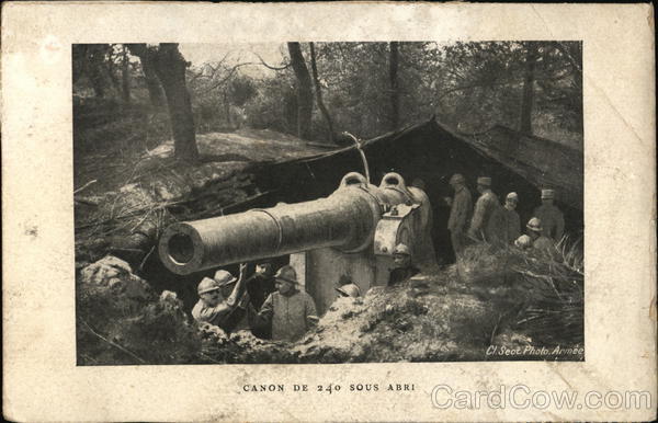Canon de 240 Sous Abri Army