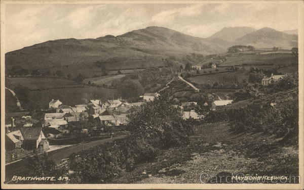 View of Town Braithwaite England Cumbria