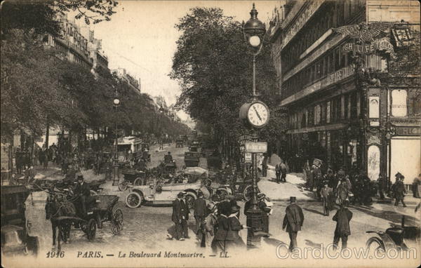 Le Boulevard Montmartre Paris France