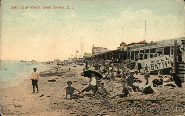 Bathing at Walch, South Beach Staten Island New York
