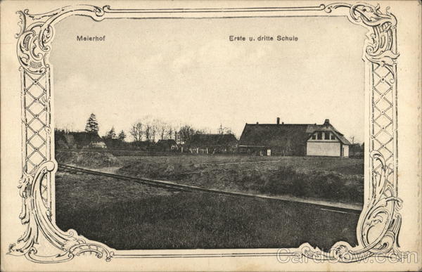 Gruss aus Warmsen - Malerhof; Erste u. dritte Schule Germany