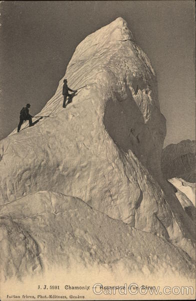 Ascension d'un Serac Chamonix France