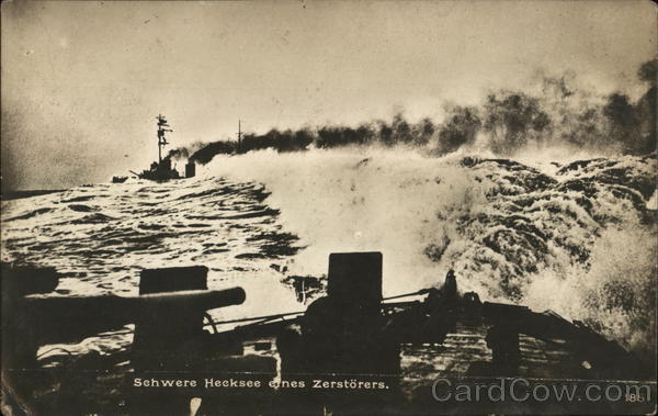 Schwere Hecksee ernes Zerstorers World War I