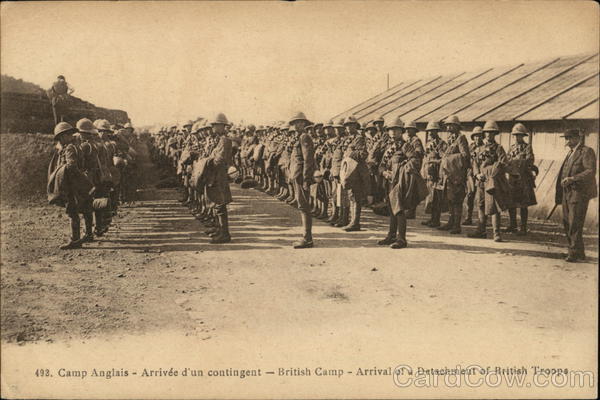 British Camp - Arrival of a Detachment of British Troops