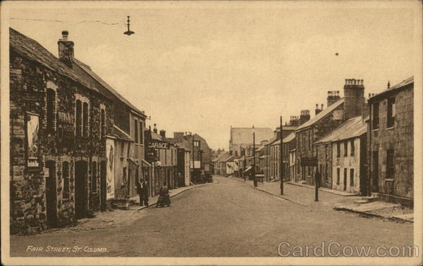 Looking Along Fair Street St. Columb England