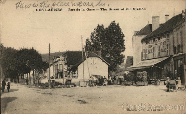 Rue de la Gare - the Street of the Station Les Laumes France