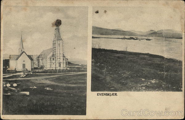 View of Churches Evenskjer Norway