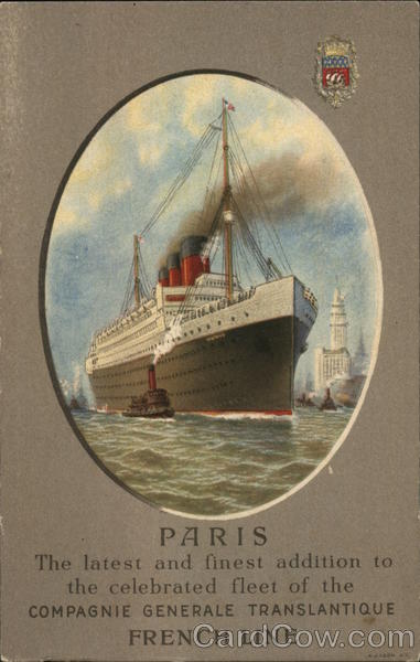 Campagnie Generale Tranlantique - French Line Paris France