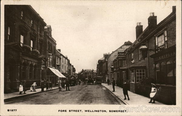 View of Fore Street, Somerset Wellington England