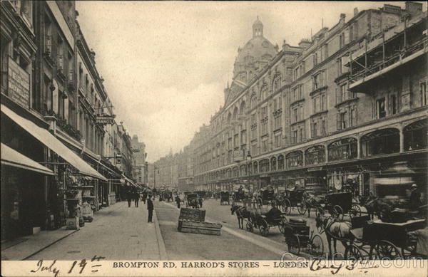 Brompton Rd. Harrod's Stores London England