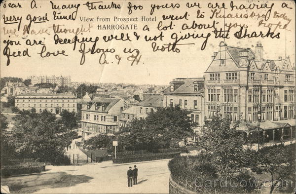 View From Prospect Hotel Harrogate England Yorkshire