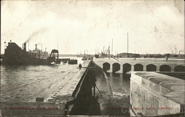 View of New Dock Manchester England Greater Manchester