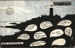 Good Old Douglas - "Keep it Dark" Isle of Man Postcard Postcard Postcard