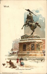 Erzhorzog Karl Denkmal Vienna, Austria Postcard Postcard Postcard