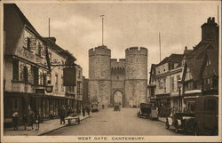 West Gate Canterbury, England Kent Postcard Postcard Postcard