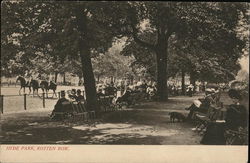 Hyde Park, Rotten Row London, England Postcard Postcard Postcard