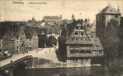 Maxbrucke mit Burg Postcard
