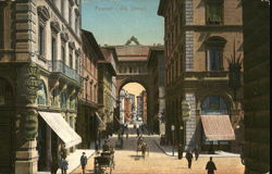 Via Stozzi Florence, Italy Postcard Postcard Postcard