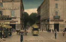Avenue de la Victoire, Cote d'Azur Nice, France Postcard Postcard Postcard