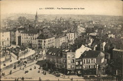 Vue Panoramique Vers la Gare Postcard