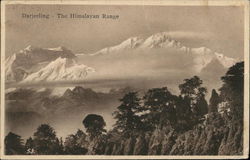 The Himalayan Range Darjeeling, India Postcard Postcard Postcard