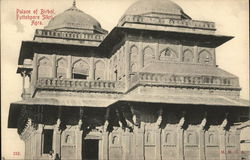 Palace of Birbol, Futtehpore Sikri Agra, India Postcard Postcard Postcard