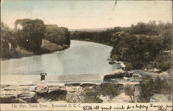 The Weir, Valsh River Kroonstad, South Africa Postcard Postcard Postcard