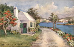 View of Wee Cottage Paget, Bermuda Postcard Postcard Postcard