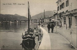 Lungo Lago, Lago di Guarda Salo, Italy Postcard Postcard Postcard