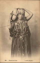 Femme du Sud Arab Postcard Postcard Postcard
