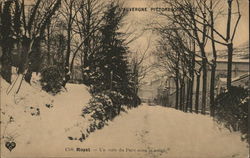 Corner of the Park in the Snow Postcard