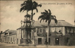 Barclay's Monument, Basseterre Saint Kitts, Saint Kitts and Nevis Caribbean Islands Postcard Postcard Postcard